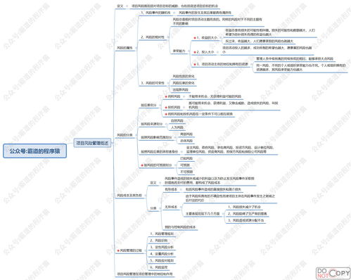项目风险管理核心知识点思维脑图 以生物质能资源数据库信息系统为例